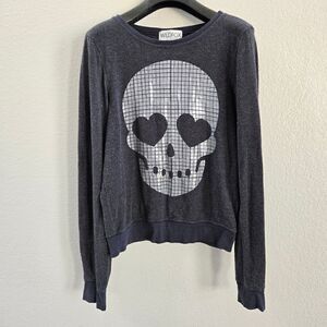 Wildfox skull Sweater Sweatshirt top size S